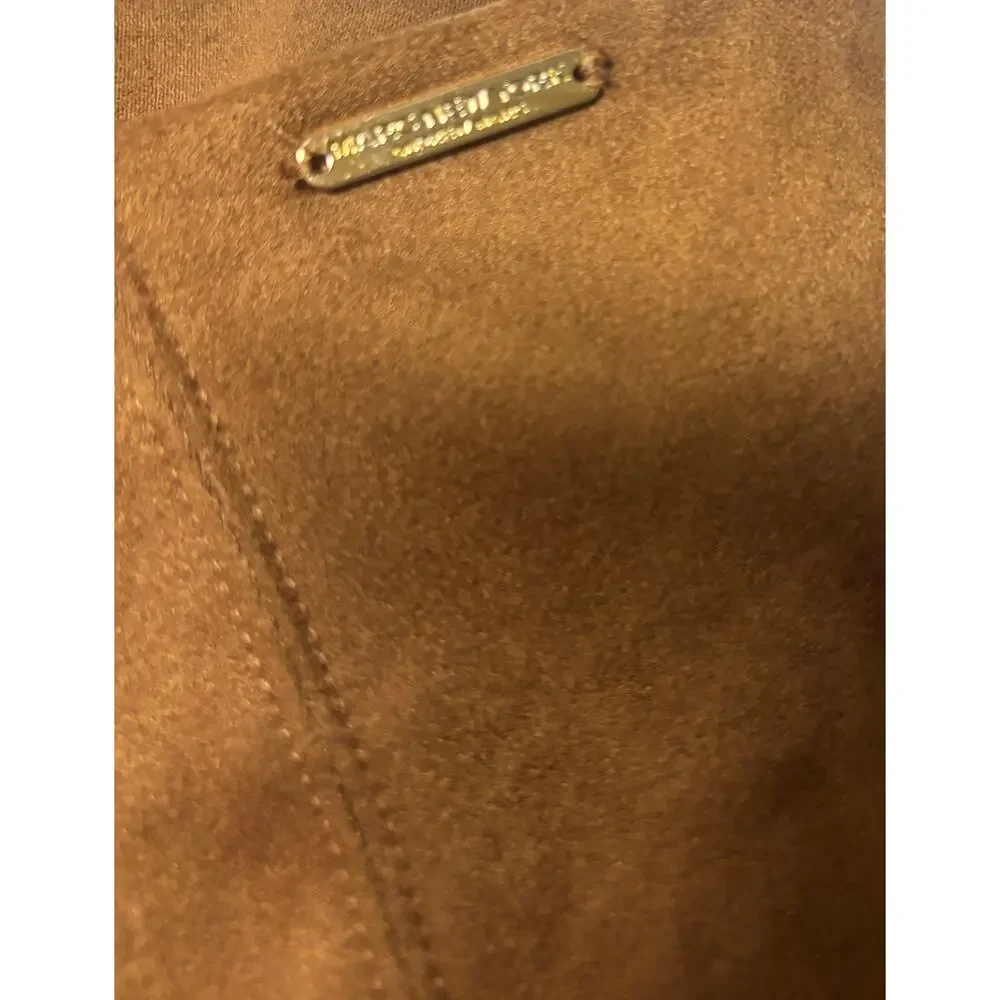 Marc New York Faux Suede Pencil Skirt Brown Full Control Waistband Large New - Picture 8 of 9